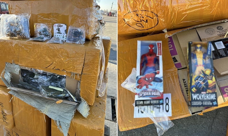 Bunuri susceptibile a fi contrafăcute, de peste 1.800.000 lei, depistate în Portul Constanța