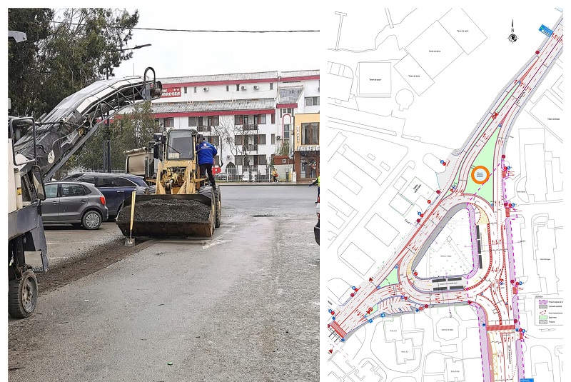 Se configurează un nou sens giratoriu la intrarea în Mamaia / „Proiectul, programat să fie finalizat înainte de începutul sezonului estival, DACĂ condițiile meteorologice vor fi prielnice”