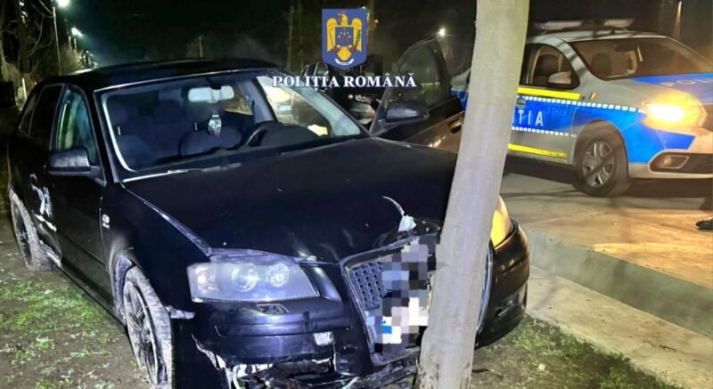 JUDEŢUL CONSTANŢA. Tânăr de 18 ani, prins după o urmărire în trafic – era băut, nu avea permis şi furase maşina pe care o conducea