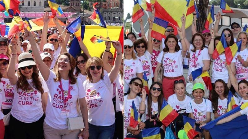 Peste 200 de români au participat la cea mai mare cursă caritabilă din lume, Race for the Cure Roma