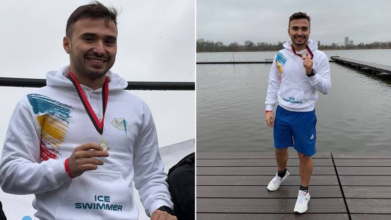 Constănțeni cu care ne mândrim! Cristian Tranulea a câștigat medalia de aur la proba de 50 m liber la Amsterdam Ice Swimming