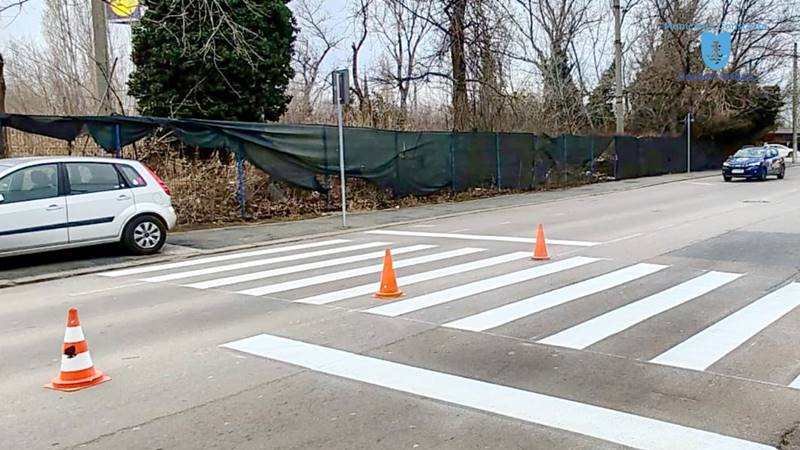 CONSTANȚA. O nouă trecere de pietoni a fost amenajată pe strada Chiliei