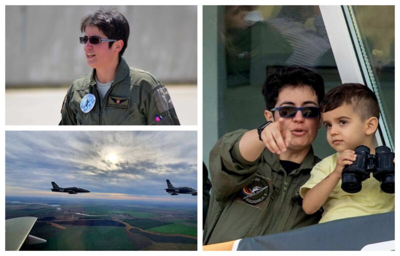Deasupra norilor, dincolo de limite! Prima femeie instructor pe avion cu reacție din România, mesaj pentru femei: Să creadă în forțele lor, nu există “NU POT”