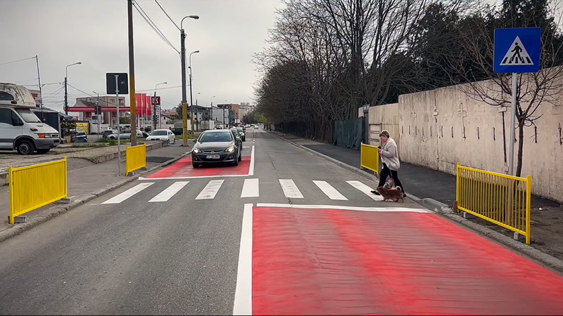 CONSTANȚA. O nouă trecere de pietoni și un nou acces pietonal în Cimitirul Central au fost amenajate de către de Confort Urban