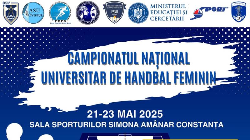 Universitatea Ovidius din Constanța organizează Campionatul Național Universitar de Handbal Feminin 2025