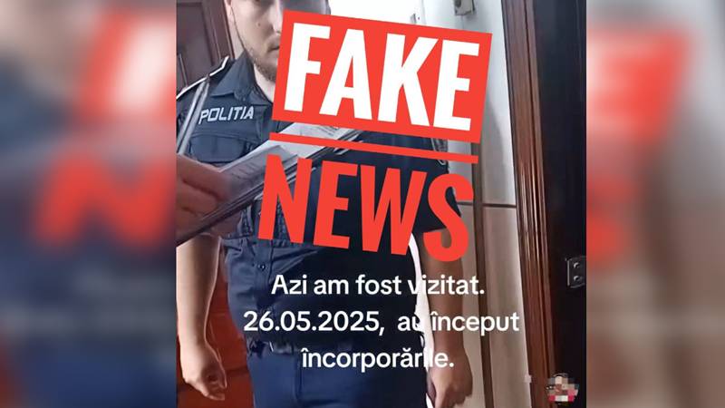 Ministerul Apărării denunță un nou fake news din mediul online: „Nu au început încorporările”