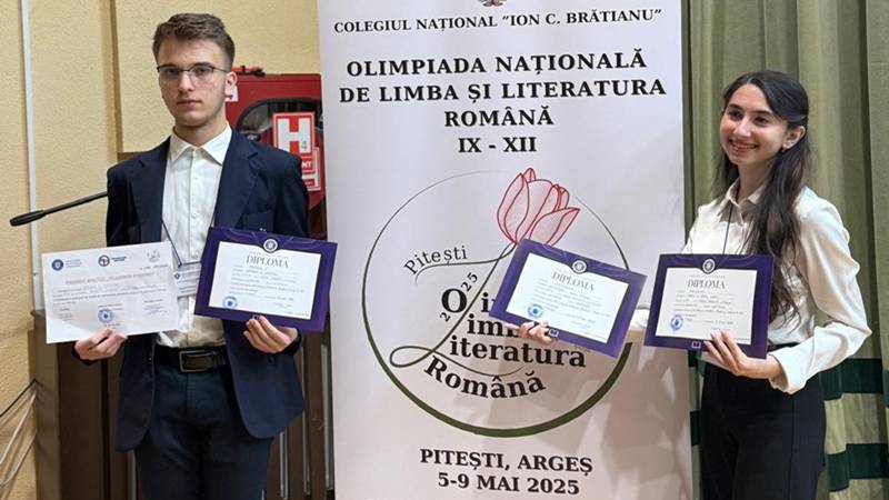 Constănțeni cu care ne mândrim! Trei elevi de la Liceul Teoretic „Ovidius” au fost premiați la Olimpiada Națională de Limba și Literatura Română
