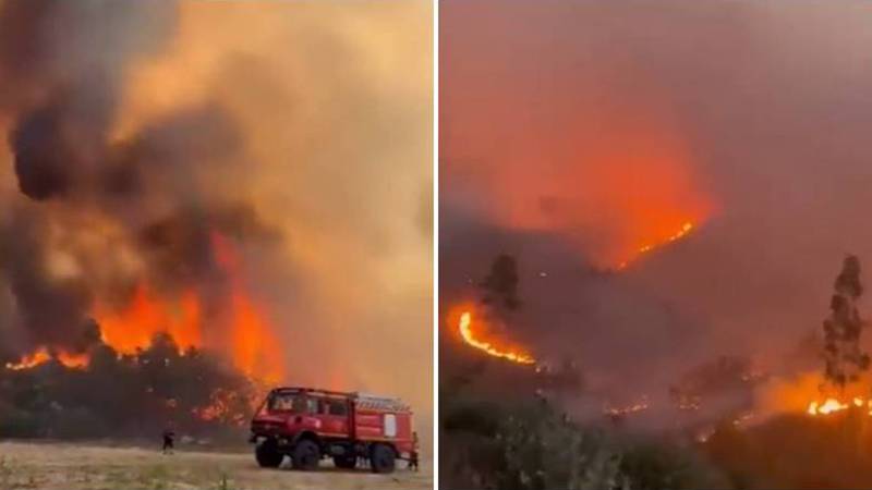 (VIDEO) Stare de alertă în Portugalia, din cauza incendiilor de pădure. Mai multe persoane, între care și pompieri, au fost rănite