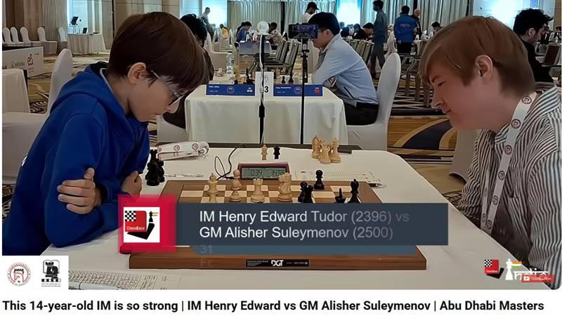 Constănțeni cu care ne mândrim! La doar 14 ani, Tudor Henry impresionează la Abu Dhabi: locul 3 la Blitz U16 și o victorie de senzație împotriva unui Mare Maestru