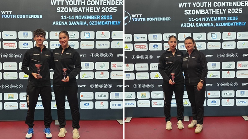 Bianca Mei-Roșu de la CSM Constanța încheie cu două medalii de bronz participarea la WTT Youth Contender Szombathely