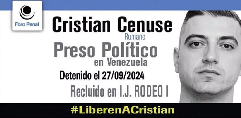 Un român, deținut politic în Venezuela, a fost eliberat. MAE anunță că bărbatul va reveni acasă