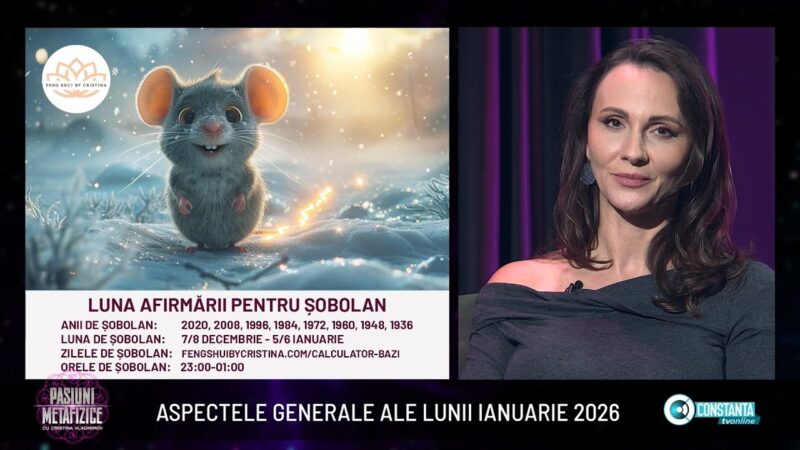 Aspectele generale ale lunii ianuarie 2026 la „Pasiuni Metafizice” cu Cristina Vladimirov