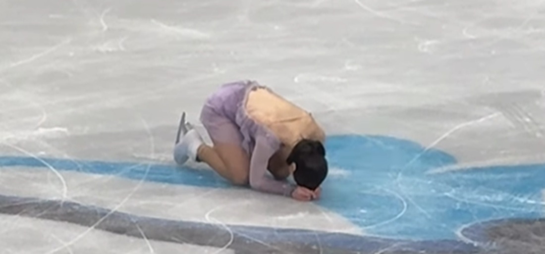 Moment emoționant la Campionatele Europenele. Reprezentanta României la patinaj artistic a izbucnit în lacrimi, pe gheață