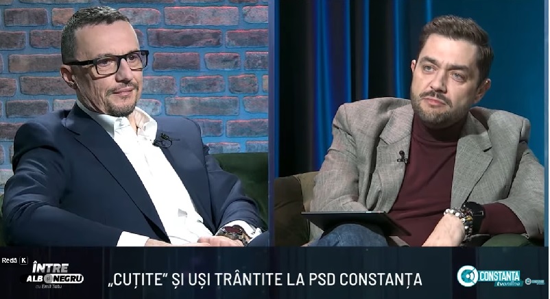 LIVE Eduard Martin, vicepreședinte PSD Constanța, la emisiunea „Între alb și negru” pe Constanța TV