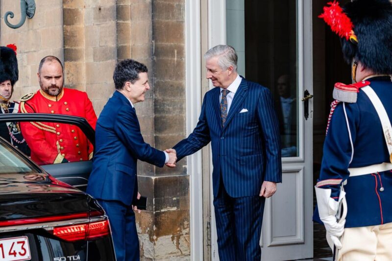 Nicușor Dan, întâlnire oficială cu Regele Philippe al Belgiei la Bruxelles