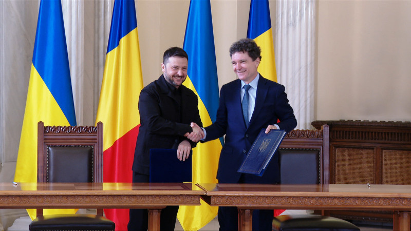 Nicușor Dan și Volodimir Zelenski, declarații la Cotroceni: „Poporul ucrainean luptă pentru întreaga Europă”