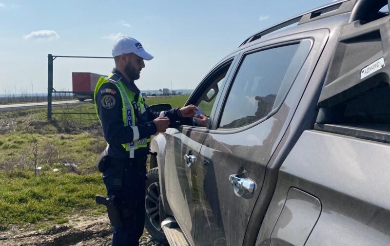 Razie a polițiștilor pe drumul dintre Constanța și Tulcea. Mai mulți vitezomani au rămas fără permis