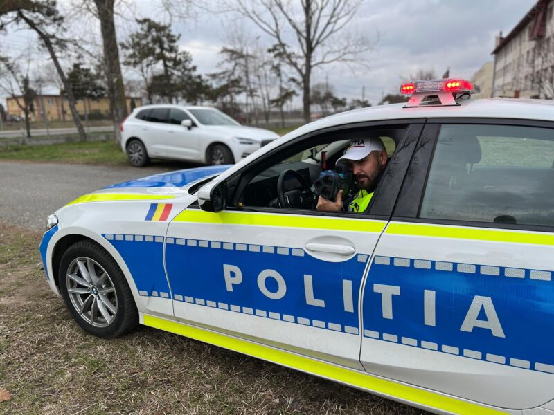 Razie a polițiștilor constănțeni. Zeci de șoferi au fost amendați pentru viteză
