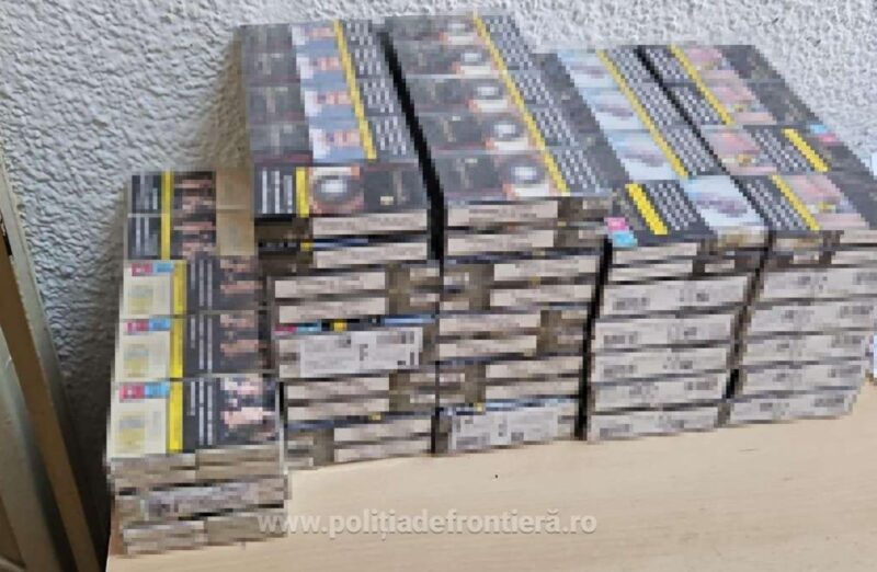 Contrabandă cu țigări la frontiera României. Poliția de Frontieră a ridicat bunuri de peste 65.000 de lei