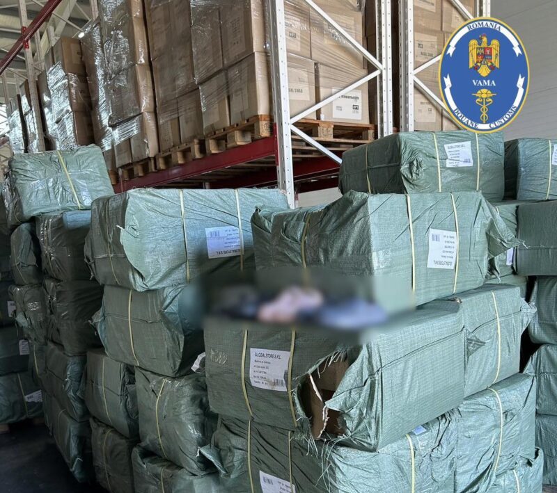 Captură importantă în Portul Constanța. Produse contrafăcute descoperite într-un container venit din China
