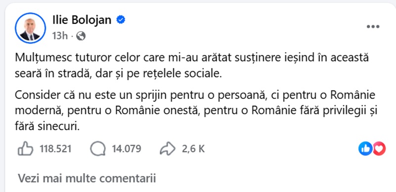 „Țară, țară, vrem făptași! Ca ne-am săturat să ne furați!”. Românii fac scut în jurul lui Bolojan după ce PSD-ul l-a aruncat în groapa cu lei: „Nu renunțați!”