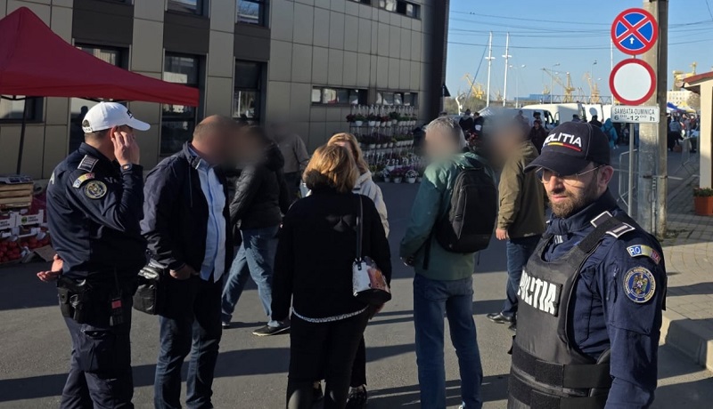 Descindere de forță la Mangalia! Poliția și ANSVSA au făcut prăpăd în târg