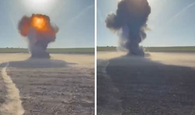 Încărcătura de pe drona căzută între Luncavița și Văcăreni, detonată de specialiști