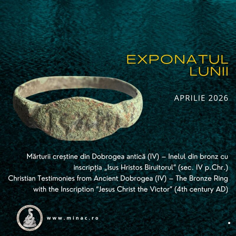 Inel cu inscripție rară, piesa lunii aprilie la Muzeul de Istorie din Constanța