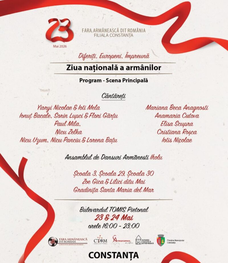 Tradițiile armânești, promovate la Constanța prin spectacole și zeci de evenimente culturale