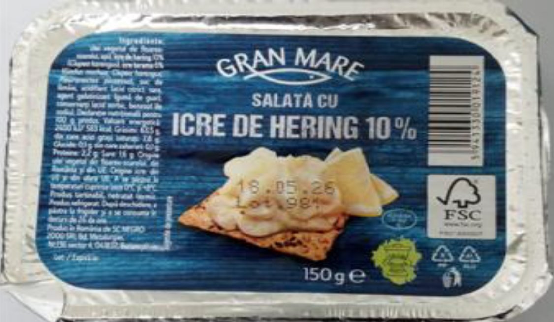 Lot de salată de hering, retras din magazinele Penny
