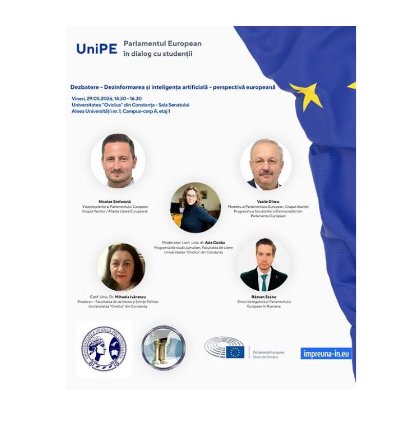 Eveniment la Universitatea Ovidius. Dezbatere despre pericolul dezinformării în era inteligenței artificiale