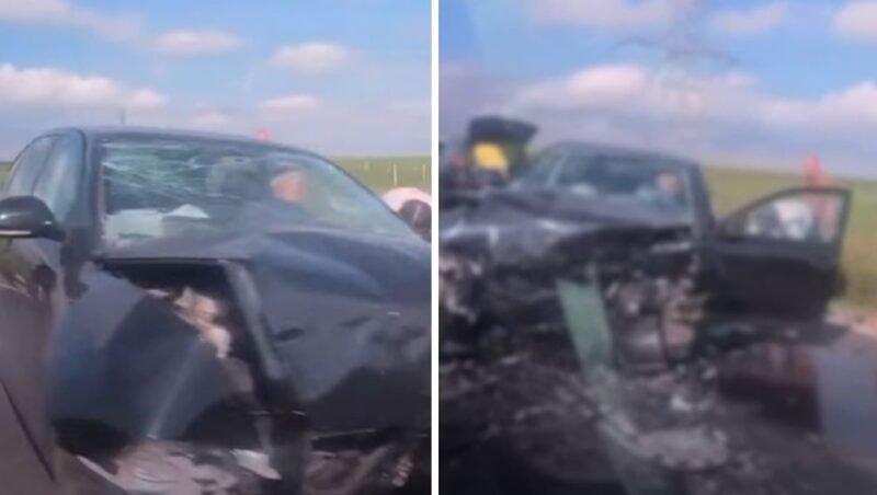 Două autoturisme implicate într-un accident în zona Tariverde. Două persoane au fost rănite