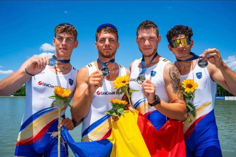 Argint pentru România la Cupa Mondială de canotaj. Sportivi constănțeni, pe podium