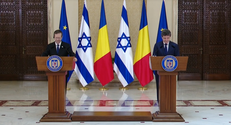 Nicușor Dan și președintele Israelului, discuții la Cotroceni despre securitate, combaterea urii și cooperarea bilaterală