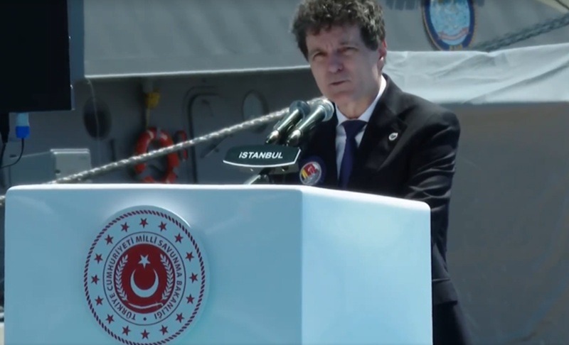Nava care întărește scutul României la Marea Neagră: Nicușor Dan și Erdoğan au marcat intrarea în serviciu a corvetei „Contraamiral August Roman”