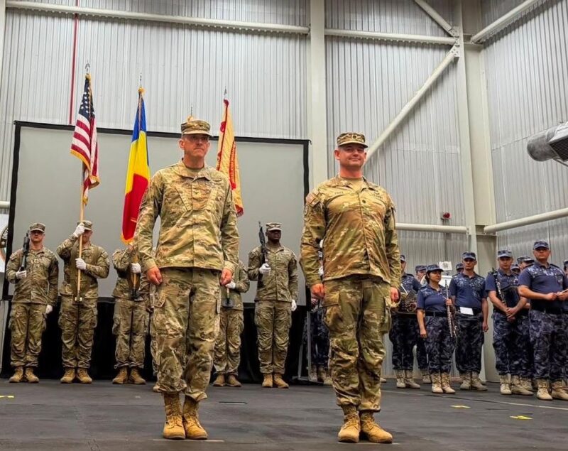 Ceremonie militară la Baza Mihail Kogălniceanu. Jeffery Fritz a preluat comanda USAG Black Sea