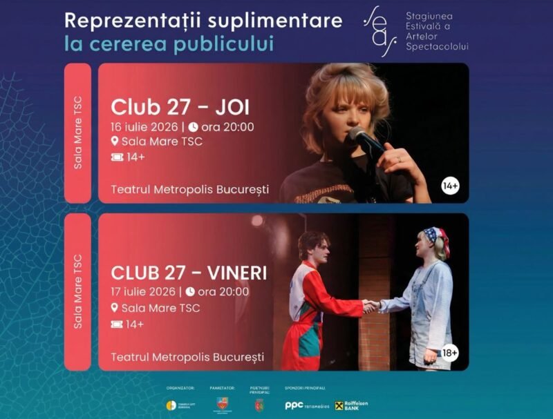Reprezentație suplimentară la SEAS 2026. Spectacolul „Club 27” se joacă două seri la Constanța