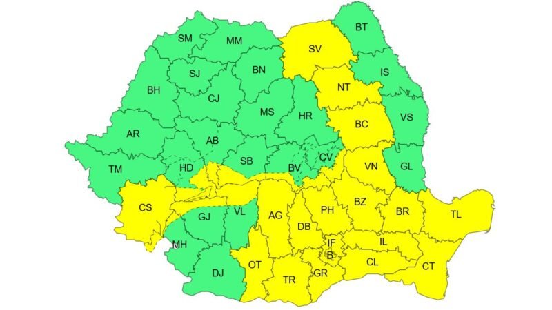 Furtuni, vijelii și grindină în Dobrogea. Avertizare meteo pentru duminică