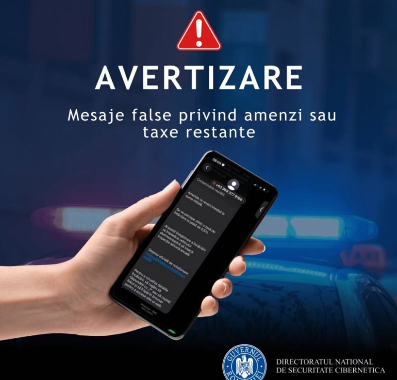 Avertizare DNSC: Atenție la SMS-urile false cu amenzi și taxe restante! Cum acționează escrocii și cum te poți proteja