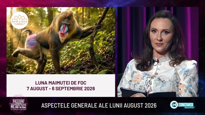 Aspectele generale ale lunii august 2026 la „Pasiuni Metafizice” cu Cristina Vladimirov