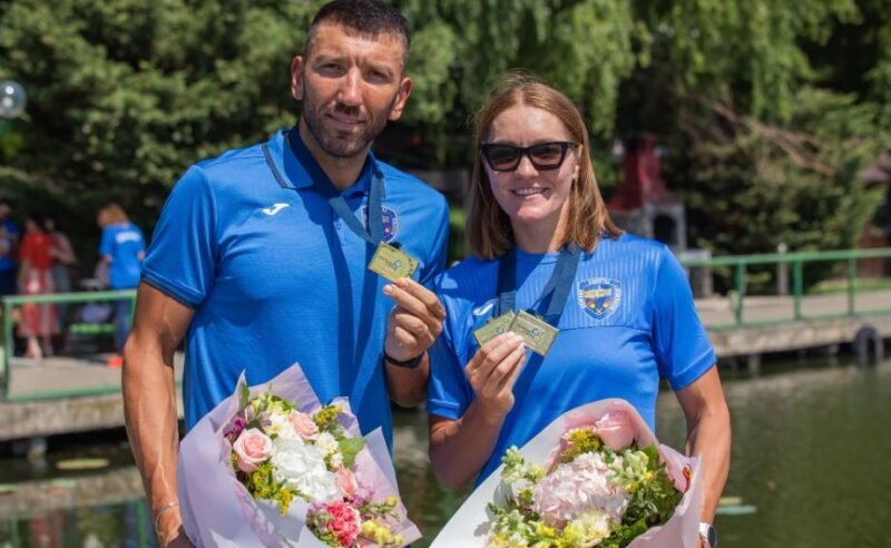Constănțenii Adriana și Constantin Adam, aur pentru România la Europenele de la Varese. Trei medalii de aur în familie
