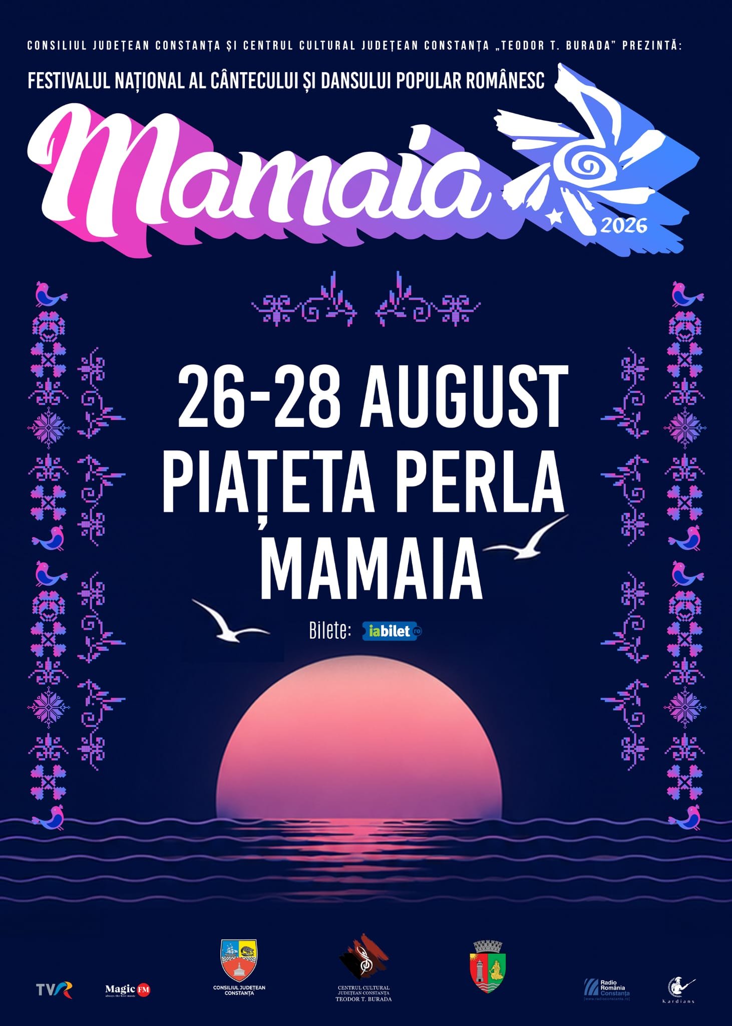 Festivalul Național al Cântecului și Dansului Popular Românesc „Mamaia” 2026 începe miercuri. Trei seri de folclor românesc, la Mamaia
