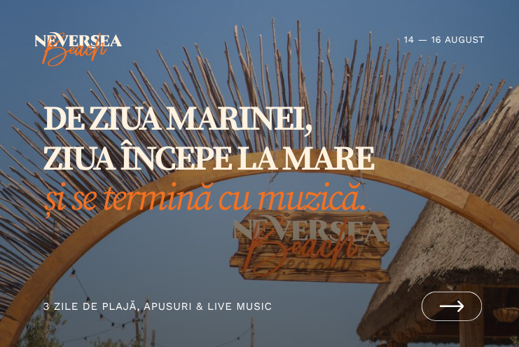The Motans și Irina Rimes vin la Neversea Beach. Program special de Ziua Marinei