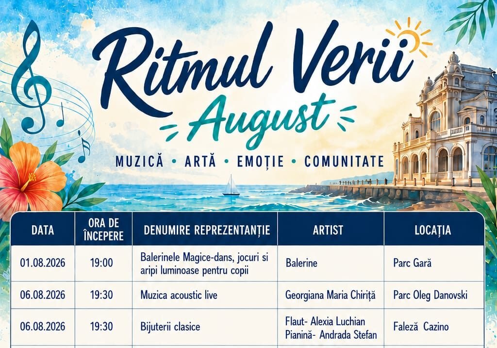 Constanța continuă să simtă „Ritmul Verii”. Trei seri de spectacole gratuite, săptămâna aceasta