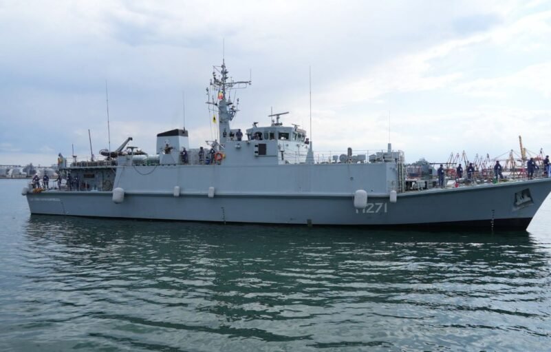 Vânătorul de mine M271 „Căpitan Constantin Dumitrescu” a împlinit un an în serviciul Forțelor Navale Române