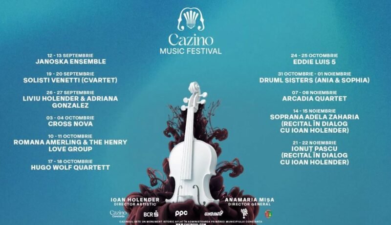 Cazinoul din Constanța devine, în această toamnă, scena Cazino Music Festival