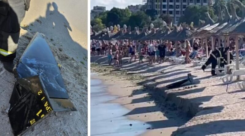 Fragmente de dronă descoperite pe plaja din Saturn. Zona a fost evacuată