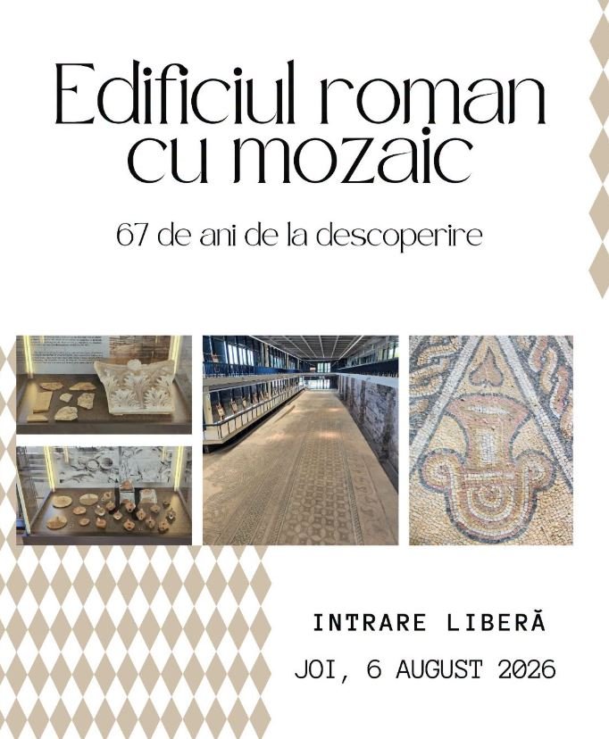 Edificiul Roman cu Mozaic, 67 de ani de la descoperire. Intrare gratuită pe 6 august