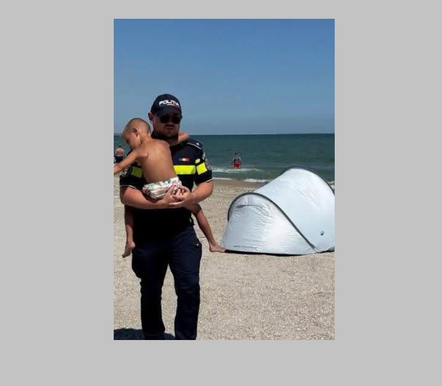 Copil de 5 ani, dispărut de pe o plajă din Năvodari. A fost găsit la 2 kilometri distanță
