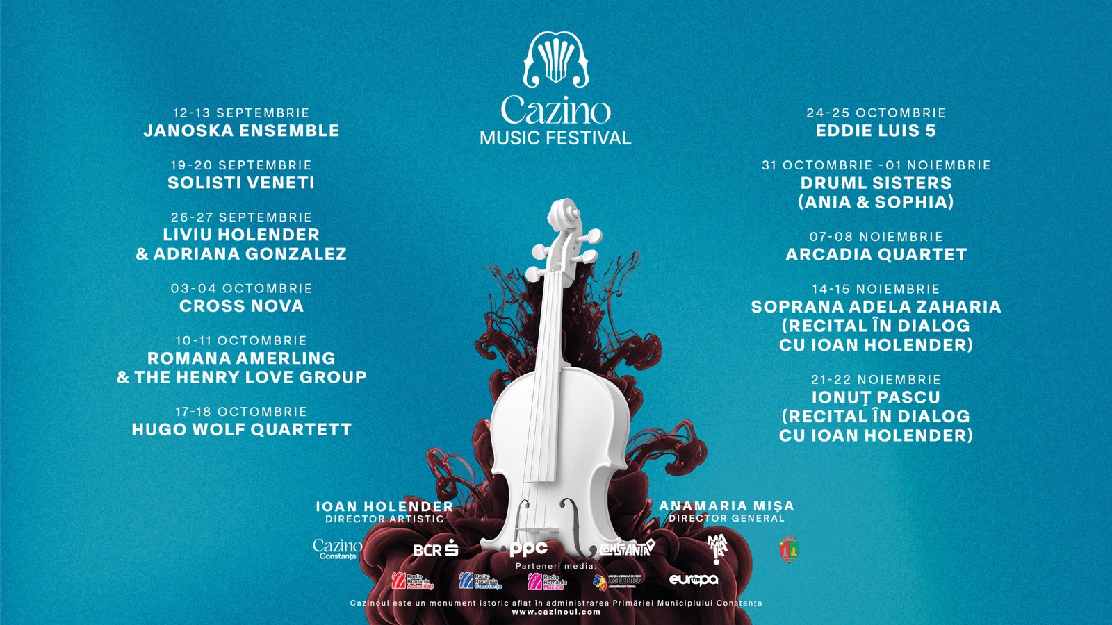 Liviu Holender și Adriana González, recital de excepție la Cazinoul din Constanța: „De la Mozart la Broadway”
